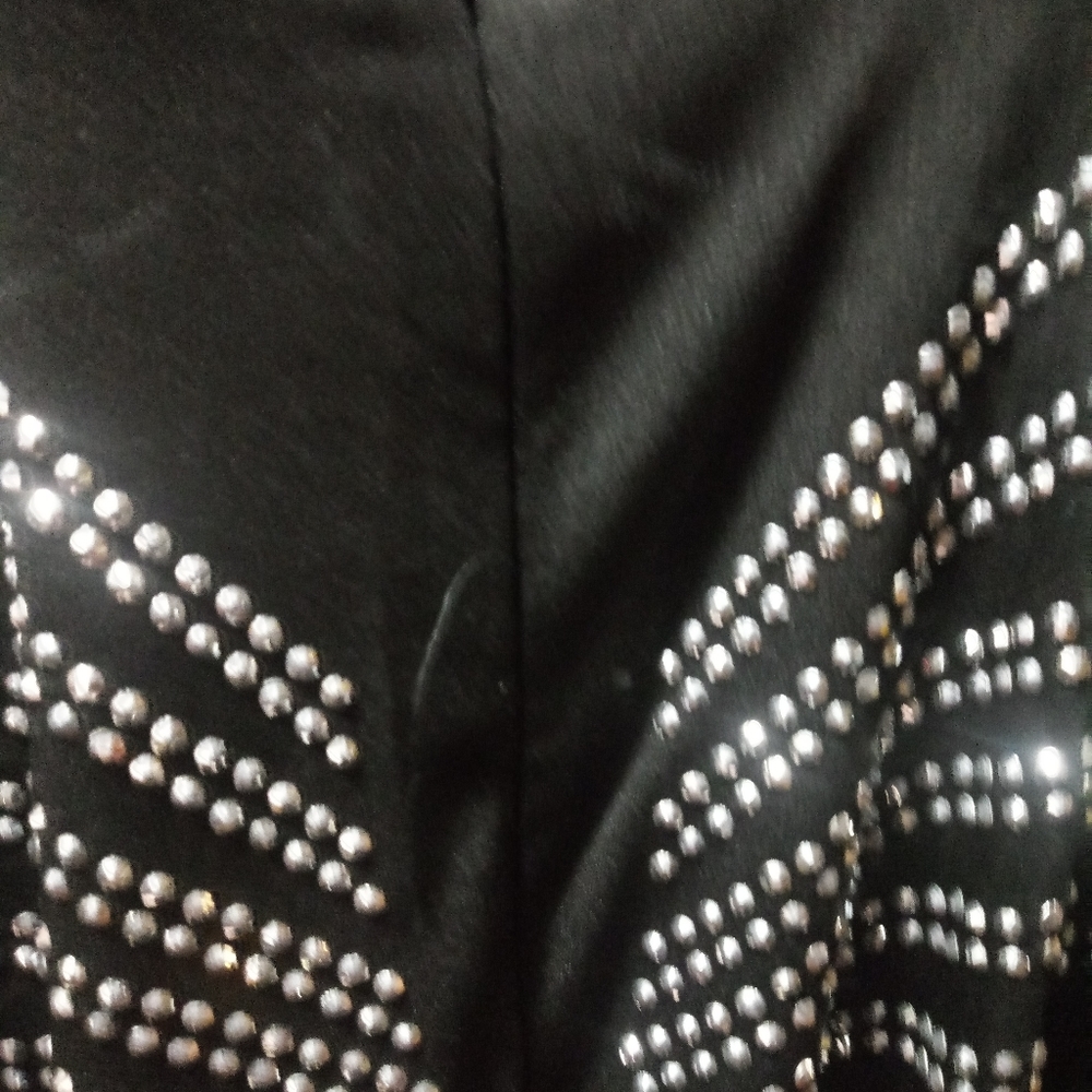 Black and rhinestones elegant gown